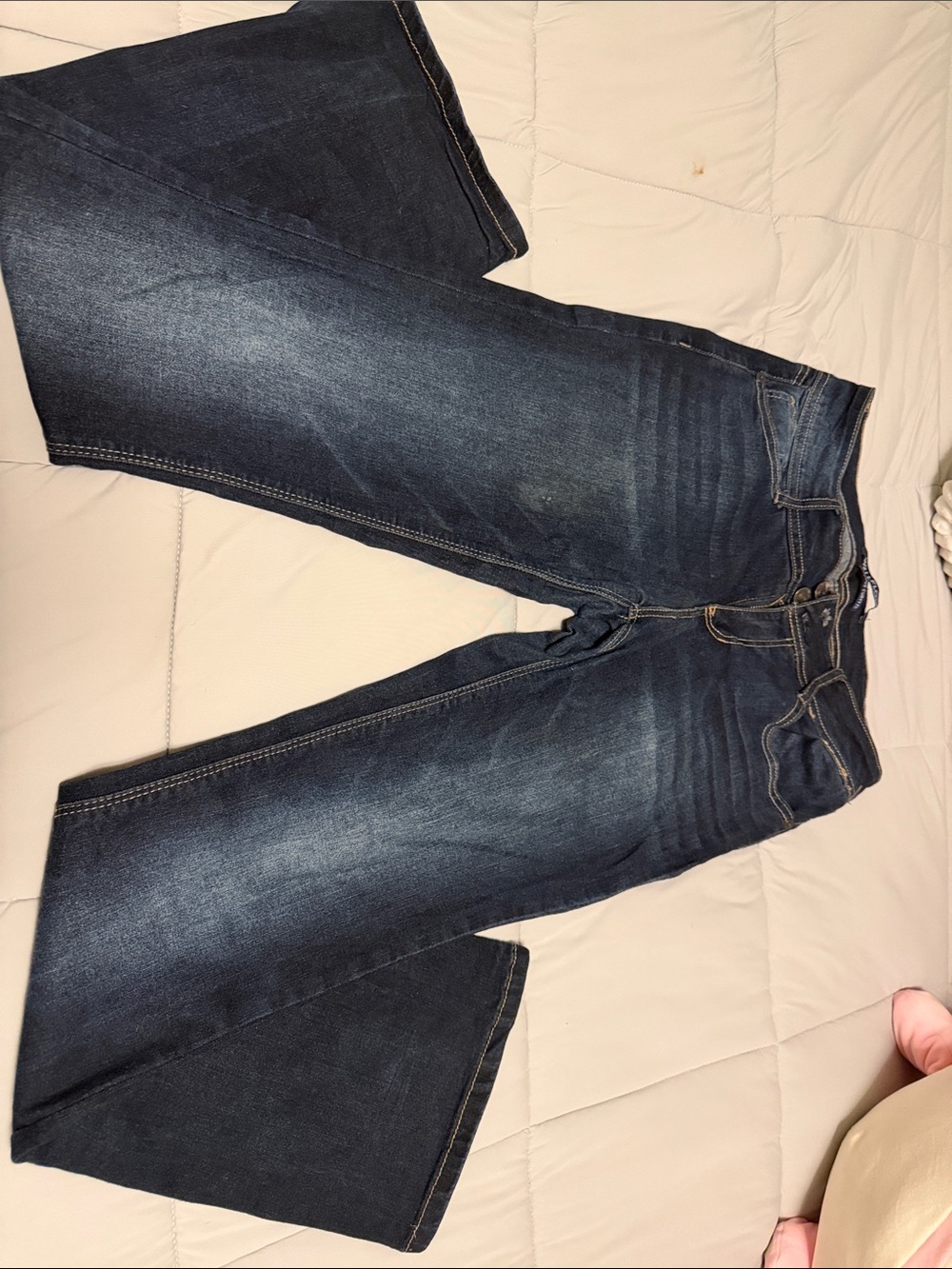 Wallflower Women's Dark Blue Wide-Leg Jeans
